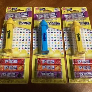 PEZ Peeps Candy and Dispenser Bundle of 3 NEW
